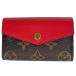  Louis * Vuitton Louis Vuittonmyuru TIKKA ruto Sara футляр для карточек монограмма Brown kok Rico ( красный ) M61274 женский б/у 
