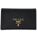  Prada PRADA Logo футляр для карточек визитная карточка кейс safia-no кожа Nero ( черный ) 1MC122 женский б/у 