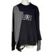  M M Schic sMM6 Logo тренировочный MM6 обратная сторона ворсистый tops хлопок полиэстер серый черный мужской б/у 