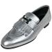 Hermes HERMES мокасины ro провод ruH Logo Loafer обувь кожа серебряный женский б/у наличие один .