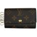  Louis * Vuitton Louis Vuittonmyurutikre6 брелок для ключа ключ крюк чехол для ключей монограмма Brown M62630 женский б/у 
