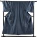  мужчина кимоно длина 150.5cm длина рукава 72cm L. ансамбль эпонж черепаха .. темно-синий цвет натуральный шелк превосходящий товар б/у 