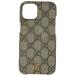  Gucci GUCCI GG рисунок смартфон кейс iPhone15 кейс для мобильного телефона покрытие парусина бежевый 763787 женский б/у 