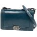 �V���l�� CHANEL �{�[�C�V���l�� �`�F�[�� �V�����_�[�o�b�O �R�R�}�[�N ���U�[ �u���[ ���f�B�[�X ����