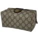  Gucci GUCCI GG рисунок сумка cosme двойной G косметичка покрытие парусина бежевый Brown 548393 женский б/у 