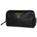  Prada PRADA косметичка кожа Nero ( черный ) женский б/у наличие один .