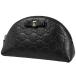  Gucci GUCCI косметичка Guccisima GG рисунок лента sima кожа черный 431409 женский б/у 