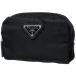  Prada PRADA косметичка Logo plate нейлон Nero ( черный ) 1N0339 женский б/у 