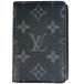  Louis * Vuitton Louis Vuitton бур nai The -duposhu футляр для карточек монограмма Eclipse nowa-ru( черный ) M61696 мужской б/у 