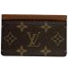  Louis * Vuitton Louis Vuittonporutokarutosa-n тянуть футляр для карточек карта inserting чехол для проездного билета монограмма Brown M61733 женский б/у 