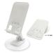  складной настольный смартфон подставка metal 360 раз вращение * механизм есть регулировка угла эластичный предотвращение скольжения белый 