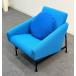  прекрасный товар #IDEE/ite-#DOVE LOUNGE/davu lounge стул 1P диван голубой подушка имеется * Saitama отправка *