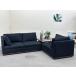 #Ritzwell/litsu well #GINA/ji-na modular 3P диван раздельный ткань 3 местный . темно синий темно-синий серия * Saitama отправка *