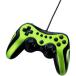 [ бесплатная доставка ][ б/у ]PC ELECOM игра накладка USB подключение аналог палочка установка колебание / полосный .12 кнопка зеленый JC-U2912FGN
