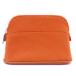  превосходный товар Hermes сумка HERMES Bolide сумка Mini хлопок парусина orange косметичка серебряный металлические принадлежности OJ10094