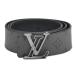  Louis Vuitton belt M0373V monogram * Eclipse belt *LV line 40MM reversible size 85 gray T-YJL06184