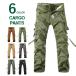  брюки-карго милитари 10 карман мужской черный хаки Brown зеленый S M L XL XXL 3XL 4XL 5XL брюки-карго одноцветный рабочие брюки работа брюки 