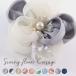  corsage wedding .. type graduation ceremony go in . type go in . type formal 2way clip small smaller small pretty lovely sewing simple flower center pearl 