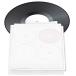 TunePhonik Vinyl Record Center Label with Hole for 12 Inch LPs - 12Lx9Hx1W-Inch White Replacement Labels for Worn and Da