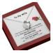 KINDPAW Valentine day gift for wife - I May Not Be Your First Date Your First Kiss or Your First Love Heart Pendent vale