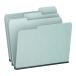 Pendaflex 1 Expansion Pressboard File Folders with 1/3 Cut Tab Letter Blue 25/Box (9200T 1/3)