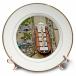 3dRose LLC Container Ship Panama Canal 8-Inch Porcelain Plate