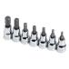 SK Tools USA 3/8 Drive 7 Piece Standard SAE Chrome Hex Bit Socket Set: 1/8 - 3/8 | 19723