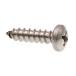 Prime-Line 9021298 Sheet Metal Screw Self-Tapping Pan Head Phillips #14 X 1 in Grade 18-8 Stainless Steel Pack of 100