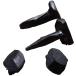 (10) 5/8 Steel Decorative Wrought Head Nails with Black Oxide Finish - 10 Nails