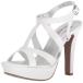 Dyeables Women's Queenie Heeled Sandal White 6.5 M US