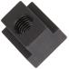 Te-Co 41406T Black Oxide 1018 Steel Tapped Through T-Slot Nut 3/8-16 TPI 5/8 Height x 7/8 Width x 9/16 Table Slot (Pack
