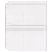 StoreSMART - Plastic 4-Pocket Binder Page with Flaps - 10-Pack - SPT600-4F-10