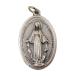 Devotional Gifts and Medals Silver Toned Our Lady of Grace Miraculous Medal Pendant 1 1/4 Inch