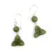 Irish Connemara Marble Trinity Hanging Earrings #10906