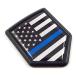 USA Police Thin Blue line Flag Black Shield Emblem Car Bike Decal Crest