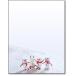Marshmallow Snowmen Holiday Stationery Paper - 80 Sheets Christmas Letterhead