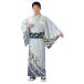  visit wear kimono cloth woman man ... feather visit wear ... kimono light gray ground wave head 