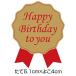o день рождения подарок наклейка 300 листов входит красный лента type k-024 Happy Birthday to you