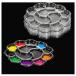  акварель Palette слива tray 13cm пластиковый краски тарелка тонировка tray акварель гуашь акрил масло картина материал 10 шт. комплект 