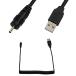 USB 2.0 эластичный кабель,USB2.0 мужской to DC2.0 mm x 0.6 mm мужской k конвертер источник питания соединительный кабель эластичный настройка возможность,DC удлинитель 