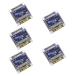 5pcs 0.96 Inch OLED Module 12864 128x64 SSD1306 Driver I2C Serial Display Board (Blue)