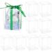 BENECREAT 15 шт PVC прозрачный кейс 9x9x12cm прямоугольный пластик box упаковка k задний бардачок подарок упаковка свадьба, день рождения, память день, подарок . сладости. .