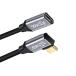cablecc левый правый угол USB-C USB 3.1 Type C мужской - женский удлинение данные кабель 10Gbps 100W рукав имеется ддя ноутбука 20cm