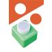 Karl офисная работа контейнер фигурный дырокол 1 Circle 25.4mm средний размер ручная работа DIYrek детский сад . сырой Япония производитель CP-2