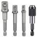 �C���p�N�g �\�P�b�g�A�_�v�^�[ 4�{�g �h���C�u�p1/4" 3/8" 1/2" �Z�p�V�����N 6.35 9.5 12.7 �ϊ��\�P�b�g �d���h���C�o�[ �Z�p�r�b�g���� �o�[ 60mm �\�P�b�g