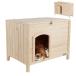 petsfit собачья конура сборка не необходимо кошка маленький магазин можно хранить кошка туалет кошка для туалет место хранения покрытие натуральное дерево криптомерия маленький магазин собака . кошка . из дерева мера маленький размер собака / средний собака платформа из деревянных планок модный место хранения удобный 