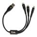  shell (CIEL) 3in1 мульти- зарядка кабель 3A 30cm CL-CB30