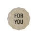  японская бумага подарок наклейка 24 листов FOR YOU упаковка Gold диаметр 31mm