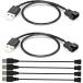 Kiligen 6шт.@USB из 3 булавка /4 булавка PWM 5V USB рукав вентилятор источник питания адаптор кабель,USB из 3 булавка / 4 булавка кейс вентилятор адаптор коннектор кабель USB3 булавка /4pi