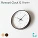  стена настенные часы KATOMOKU plywood clock 12 Brown km-80BR продолжение секунд игла название inserting соответствует товар тихий звук тихий . модный 